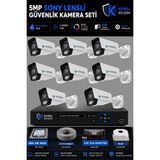 Korel Bilişim 8 Kameralı 9 Atom Ledli 5 Mp Sony Lensli Gece Renkli Güvenlik Kamerası Seti 500 GB HDD