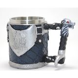 Koreli Game Of Thrones King In The North 3D Kabartmalı Çelik Kupa Bardak ALK4367 - 1 Adet - 0 - 200 ml