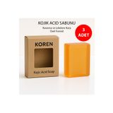 KOREN Kojik Asit - Zerdeçal Sabunu 100g – Aydınlatıcı & Arındırıcı Etki – Yoğun Köpük & Peeling