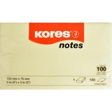 Kores 125x75 mm Neon Sarı 100 Yaprak Yapışkanlı Not Kağıdı
