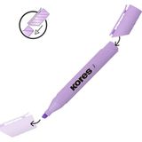 Kores Fosforlu Kalem - Pastel Mor