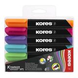 Kores Set 6'lı Pvc Permanet Marker