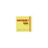 Kores yapışkanlı not kağıdı "Notes, 100 x 75 mm," boş, cam göbeği, macenta, sarı
