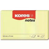 Kores Yapışkanlı Not Kağıdı Sarı 125X75 Mm 100 Syf 46125