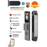 Koresan Akıllı Kilit Tuya - AK3 Model: Yüz, Avuç içi Tanıma - Parmak Izi - Wifi - Parola