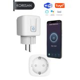 Koresan Akıllı Priz Wifi - Tuya 16A Uzaktan Kontrol, Sesli Kontrol