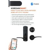 Koresan KHK10 Ttlock Akıllı Hotel Kapı Kilidi – Mobil App ve Pc Yazılımlı