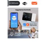Koresan KR-T506 Tuya Wifi Kablosuz Akıllı Oda Termostatı Alıcılı Kombi ve Yerden Isıtma Uyumlu