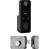 Koresan Sl1 Bluetooth Dijital Sürgülü Akıllı Kapı Kilidi 16,5 cm Yükseklikli Modern Güvenlik