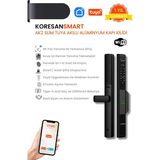 Koresan Tuya Ak2 Slim Akıllı Alüminyum/pvc Kapı Kilidi - B-3085 Kanca Tipi