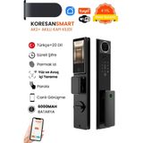 koresan Tuya Akıllı Kilit - Yüz ve Avuç içi Tanıma - Parmak izi - Wifi - Parola - AK2 Model - Türk Kapılarına Uyumlu
