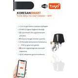 Koresan Tuya Akıllı Su Gaz Vanası – WiFi Uzaktan Kontrol Özelliği ile IP65 Su Geçirmez Tasarım