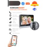 koresan Tuya KDW4 Akıllı Kapı Dürbünü - Hareket sensörlü - Wifi ile Canlı Görüşme