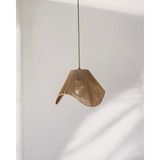 Korfam Home Design Wavy Avize - Kahverengi Hasır El Yapımı Bohem Asimetrik Şekilli Rustik Avize - Çok Renkli