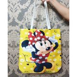 Körfez Kırlent Mini Mouse Baskılı Kumaş Heybe Çanta - Renkli