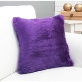 Körfez Kırlent Peluş Kırlent Kılıfı Mor 43 x 43 Cm - Renkli