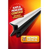 Korfit Kapı Pencere Fitili Gri 10 Metre | PVC Pimapen Contası | Isı ve Ses Yalıtımı | Tüm Markalara Uyumlu