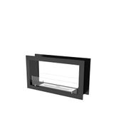 Korflame Bioetanol Metal Çift Taraflı Şömine 100 Cm - Siyah