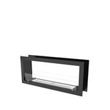 Korflame Bioetanol Metal Çift Taraflı Şömine 130 Cm - Siyah
