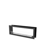 Korflame Bioetanol Metal Çift Taraflı Şömine 160 Cm - Siyah