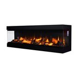 Korflame Korvista - 160 Cm 3 Taraflı Elektrikli Şömine Siyah