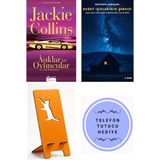 Koridor Yayıncılık Aşıklar ve Oyuncular - Jackie Collins + Kuzey Işıklarının Şarkısı + Telefon Tutucu