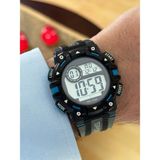 Korikom Dijital Su Geçirmez Genç Kol Saati SPEC000615 Alarm, Kronometre, LED Erkek Kol Saati - Siyah - Mavi