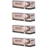 Korinitta Krema Sıkma Torbası Extra (Pakette 72 Adet) x 4 Kutu - Beyaz - Şeffaf