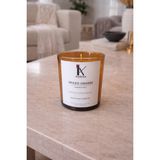 Korıxa Spiced Orange Portakal & Tarçın Kokulu Mum 200G – Premium El Yapımı Dekoratif Cam Mum - Kahve