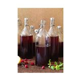 Korken Şeffaf Cam Şişe, Tıpalı, Yağ, Sirke, Içecek, Bira, Su, Kombucha, Kefir, Soda Için Sallanan Şişeler, (481 Ml) - standart