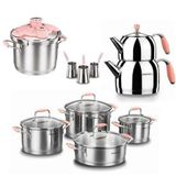 Korkmaz A1739-1 Flora Pembe 17 Parça Hiper Set