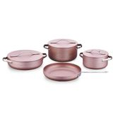 Korkmaz A2620 Linea Plus 7 Parça Rosa Gold Tencere Seti