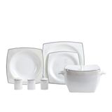 Korkmaz Bone Collection 60 Parça Kare Yemek Takımı