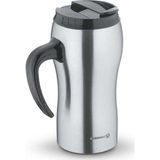 Korkmaz Comfort 500 ml Mug-El Termosu Sıcak/Soğuk Koruma Özelliği Paslanmaz Çelik - Gri