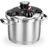 Korkmaz Flora Düdüklü Tencere 6 lt Inox Çelik Kaplama Ergonomik Tasarım ile Hızlı Pişirme
