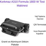 Korkmaz Formula Tost Makinası Siyah Gri - Antrasit - Gri