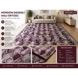 Korkmaz Mensucat Lastiksiz Halı Örtüsü 9M2 (250*350) M1 Bordo