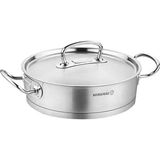 Korkmaz Proline 24x7 cm Tekli Pilav Tenceresi Inox Çelik Kaplama Ergonomik Tasarım