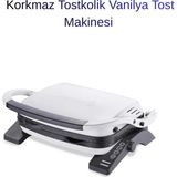 Korkmaz Tostkolik Vanilya Tost Makinesi 1800W - Gri