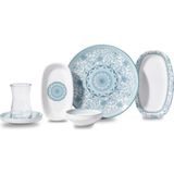 Korkmaz Vina Collection 24 Parça Bej Kahvaltı Takımı 6 Kişilik Modern Porselen Set A8930-1