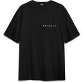 Korku Film Friends Halloween Cadılar Bayramı Sırt Ön Baskılı Oversize Tişört Unisex T-Shirt