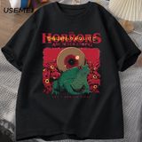 Korkular Asla Bitmeyen Kurbağa T-Shirt Aptal Kurbağa Korku Tshirt Komik Meme Grafik T Shirt V 2956 - Siyah