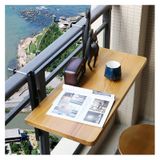 Korkuluklar için Açık Katlanır Balkon Asma Masası - Verandalar, Güverteler, Bahçeler ve Teraslar için Yerden Tasarruf Sağlayan Bar Masası - Kompakt 23,6 x 13,8 inç Tasarım