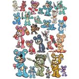 Korkunç Hayvanlar Sticker Set 2 20 Parça Telefon, Tablet, Defter, Laptop Sticker
