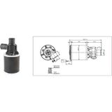 Kormas 24V Santrifüj Devirdaim Su Pompası Büyük Tip (6000 Lt/h) (38 Mm)