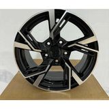 Kormetal 15 inç 5x100 Audi S Line Polo Taigo İbiza Fabia Uyumlu Siyah Elmas Kesim Jant Modeli (4 Adet)