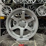Kormetal 16" (İnç) 4X100 Volk T37 Civic Clio Line Uyumlu Jant Modeli -(Dy1376)Silver