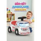 Kornalı Bin-Git Ambulans Aracı – Eğlenceli İlk Sürüş Deneyimi Eğitici Öğretici Oyuncak 55 Cm