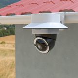 Koroao Oluk Montaj Braketi+Yağmur Gölge Kapağı eufy Güvenlik SoloCam E30 Güneş Kamerası/eufy Güvenlik 4G LTE Cam S330 Kamera ile Uyumlu (1 paket, Beyaz)
