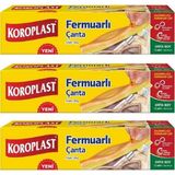 Koroplast 20 X18 cm Orta Boy Fermuarlı Çanta 36 lı Yıkanabilir ve Tekrar Kullanılabilir